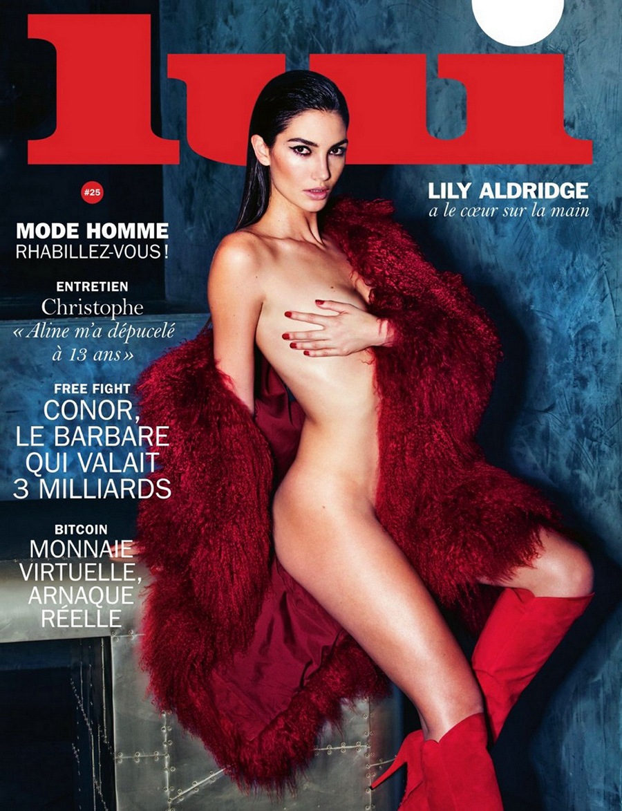 Lily Aldridge x Lui Magazine March 2016.